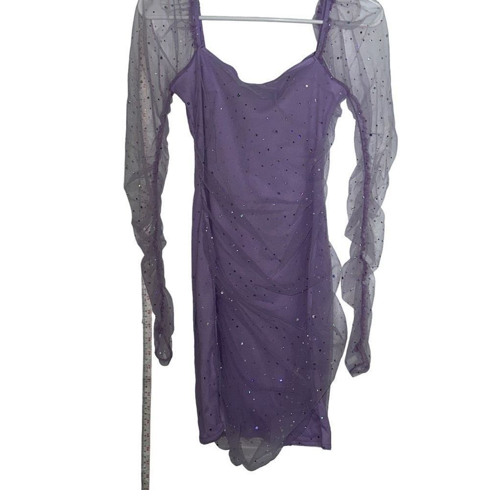 Juniors size Small Lilac Rhinestone Bodycon Dress  by Double Crazy
